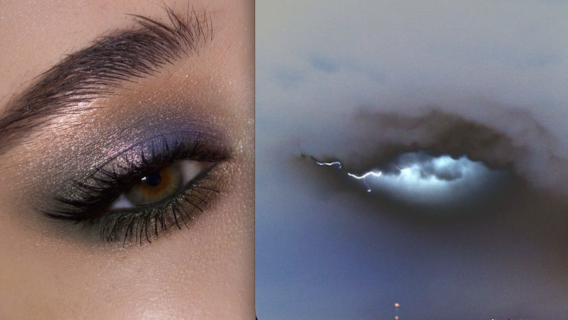 An eye beside a cloud-lit aperture, used as the Liminal Glands hero image.